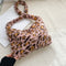 Animal Pattern Shoulder Underarm Bag Women Plush Top-handle Handbag (2)