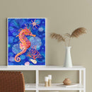 5D DIY Full Drill Diamond Painting Seahorse Cross Stitch Mosaic Craft Kits