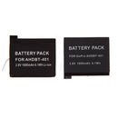 Battery + Dual Charger for   HERO4 / 2 Pcs 1600mAh AHDBT-401 Li-ion LJ