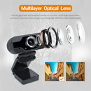 USB2.0 HD Webcam High Definition with Mic Clip-On Portable For Computer