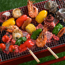 12PCS Barbecue Skewers With Wooded Handle Kabob