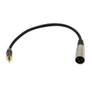 3.5mm 1/8" Stereo Mini Plug Jack to XLR Male Stereo Audio Cable Cord