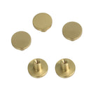 5x Brass Knob Kitchen Furniture Cabinet Drawer Cupboard Handle Knob 25mm Dia