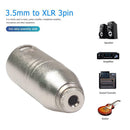 3.5mm TRS Stereo Female to XLR 3pin Male Audio Mixer Connector Plug (1pc)
