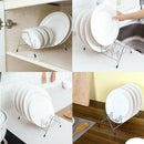 Dish Drying Rack Kitchen Dishes Rack & Plate Holder Dish Drainer F4B9