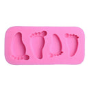 DIY Little Feet Foot Silicone Mould Fondant Cake Cookie Kitchens Baking Mold
