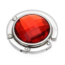 Folding Purse Handbag Holders Crystal Bag Hook Hanger Hold Lady Red Portabl
