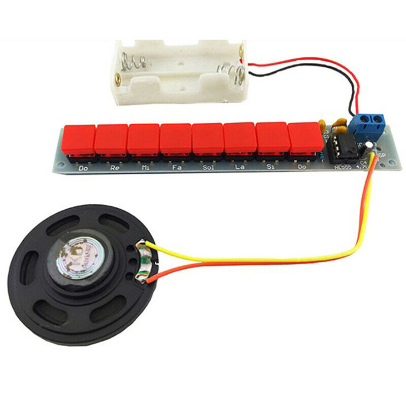 1 set DIY Kit NE555 Component Electronics Piano Organ Module Battery OZ