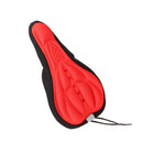 Silicone Cycling Bicycle Bike Saddle Seat Cover Red N3O4