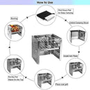 Outdoor Folding Wood Stoves Camping Picnic Hiking Firewoods Furnace Stainle