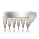 Mens Retro Double-sided Wide Tooth Metal Beard Comb Hair Comb Styling Tool