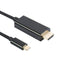 USB Type C(Thunderbolt 3) to HDMI 4K UHD 1.8M Cable, USB 3.1 (USB-C) to HDM G1I3
