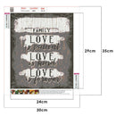 Diamond Painting 5D DIY Full Drill Letter Embroidery Cross Stitch (K984)