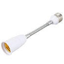 Light Lamp Bulb Flexible Extension Converter E26 Socket 18cm Long N3L7