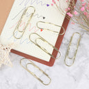 5X Portable Paper Clips Metallic Pen Holder Notebook Accesssories Desk Organi OZ