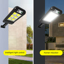120 COB Solar Wall Light Waterproof Motion Sensor Remote Control Lamp A