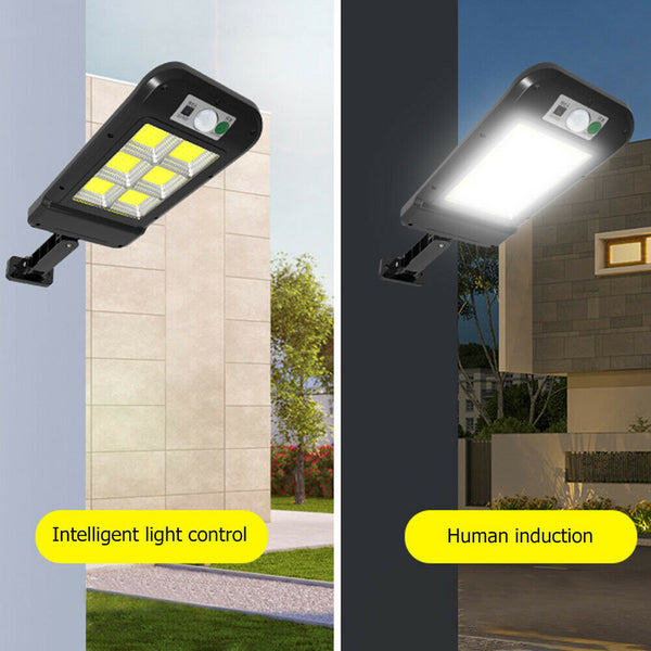 120 COB Solar Wall Light Waterproof Motion Sensor Remote Control Lamp A#S