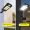 120 COB Solar Wall Light Waterproof Motion Sensor Remote Control Lamp A#S