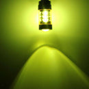 2PCS H7 2323 80W 6000K 16-SMD LED Fog Lights Driving Bulbs for Car - Yellow
