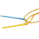 50 PCS 7cm Plastic Crochet Hooks Knitting Needles Set Random Color Y3B4