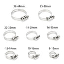 80Pcs/Set Boxed Stainless Steel Adjustable Pipe Clamp Clamp Hoop American H