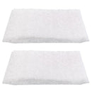 2Pcs Flocking Sheer Window Curtain Balcony Tulle Divider Panel White 1x2.8M