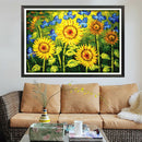 Stamped & Counted Sunflower Cross Stitch Kits for Beginners Handmade Gifts