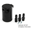 Universal Racing Baffled 3-Port Oil Catch Can/Tank/Reservoir Air-Oil Separato Kw