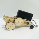Electric Gears Car Kids DIY Science Project Toys Technology Fun Physics Exp W4U5