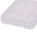 2Pcs 8 in 1 Transparent TF MS Memory Card Holder Plastic Case Storage Box BX