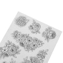 flowers transparent clear silicone stamp for diy scrapbooking photo decoration3C