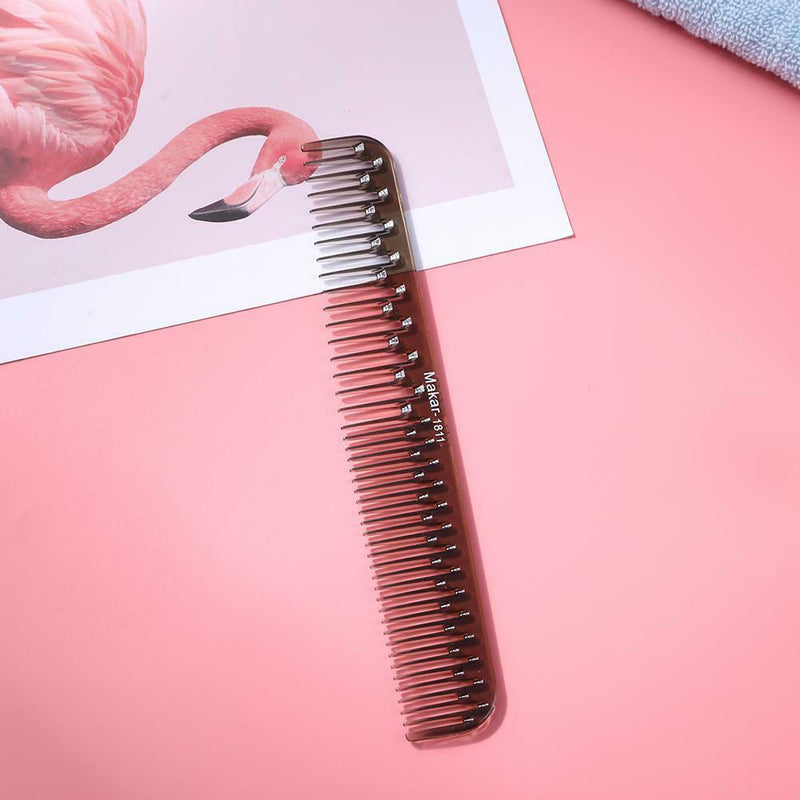 Pro Carbon Anti Static Hair Styling Comb Wide Teeth Hairdress Brush (1811)