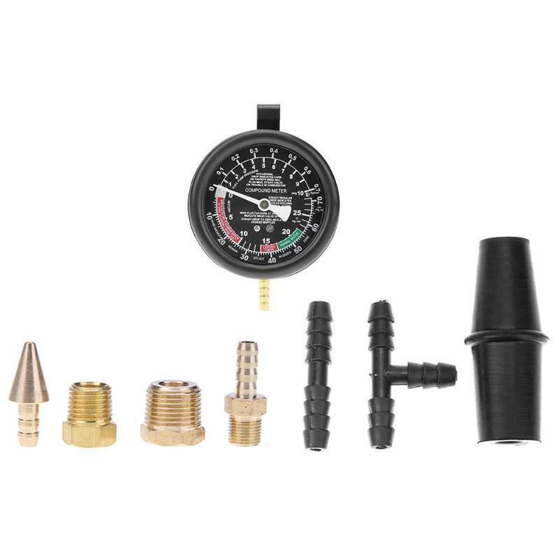 Multifunction Car Engine Vacuum Pressure Gauge Meter For Fuel System Vaccum T1C6