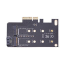 2 Slot M Key M.2 NGFF SSD To PCI-E X4 Adapter Converter Card W/ 7 Pin SATA Cable
