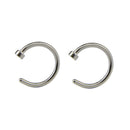 10x/Set Surgical Steel Nose Body Piercing Stud Hoop Crystal Ring Body Jewelry-OZ