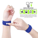 2pcs Morning Sickness Wrist Bands Anti Motion Sickness Wristband (Dark Blue A