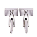 Mens Red Square Cufflinks Wedding Party