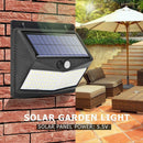 100LED Solar PIR Motion Sensor Wall Light Outdoor Waterproof Garden Safety Lamp