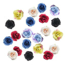 20pcs Assorted Artificial Silk Rose Flower Head DIY Craft Decoration