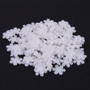 100pcs Plastic Button Snowflake Scrapbooking Pendant Christmas Decor