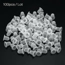 100pcs Tattoo Ink Cups Cap Self-Standing Clean Transparent Supply