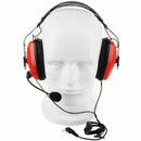 1X(2 Pin Noise Canceling Headset Headphone With Ptt Mic For Walkie Talkie K