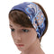 Women Soft Sweatband Stretch Printing Hairband Fashion Gym Yoga Headband A