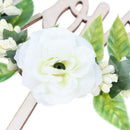Love Flower Happy Birthday Cake Toppers White Rose Decor Wedding Party DecorFT