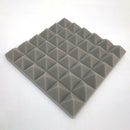 10x Soundproofing Foam Pads Polyurethane Studio Room Sound Treatment (Grey)