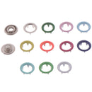 20pcs Multicolor Metal Sewing Buttons Prong Ring Press Studs Snap Fasten%!