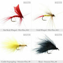 120pcs Fly Fishing Dry Flies Wet Flies Assortment Kit with Waterproof Fly B