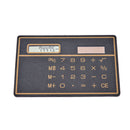 Mini Credit Card Solar Power Pocket Calculator Novelty Small Travel Compact MO