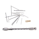 23Pcs mini micro twist drill 0.3-2mm HSS bit set hand spiral pin vise ME