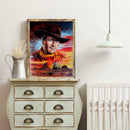 5D DIY Full Drill Diamond Painting Cowboy Cross Stitch Embroidery Wall Art